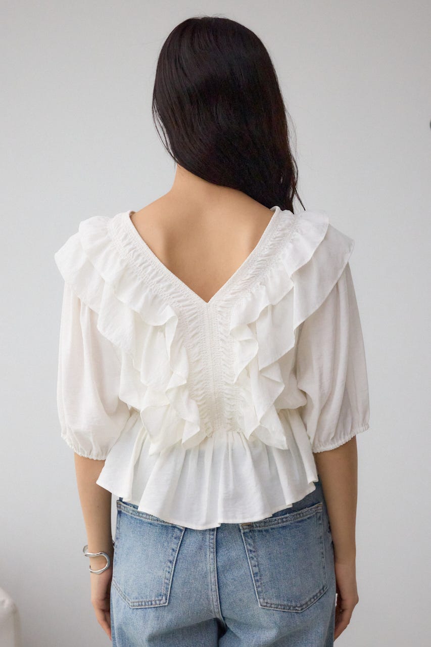 AZUL BY MOUSSY | ラッフルショルダーブラウス (シャツ・ブラウス