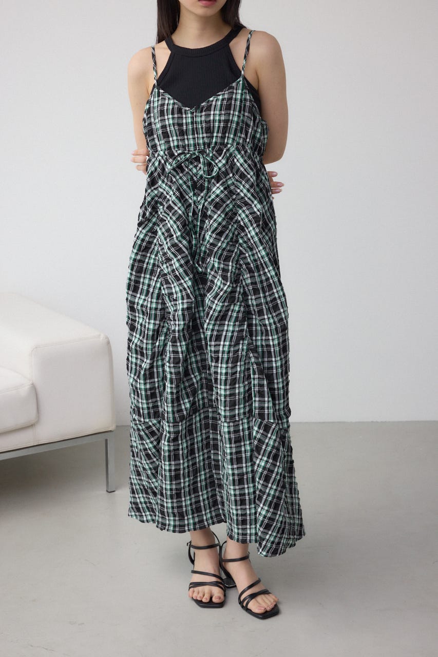 AZUL BY MOUSSY | チェックキャミソール2WAYワンピース (ワンピース