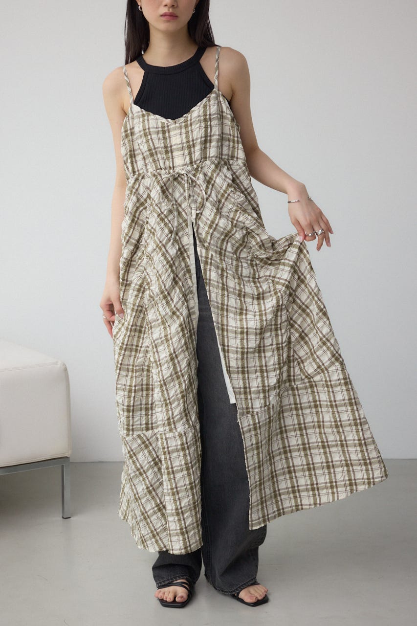 AZUL BY MOUSSY | チェックキャミソール2WAYワンピース (ワンピース