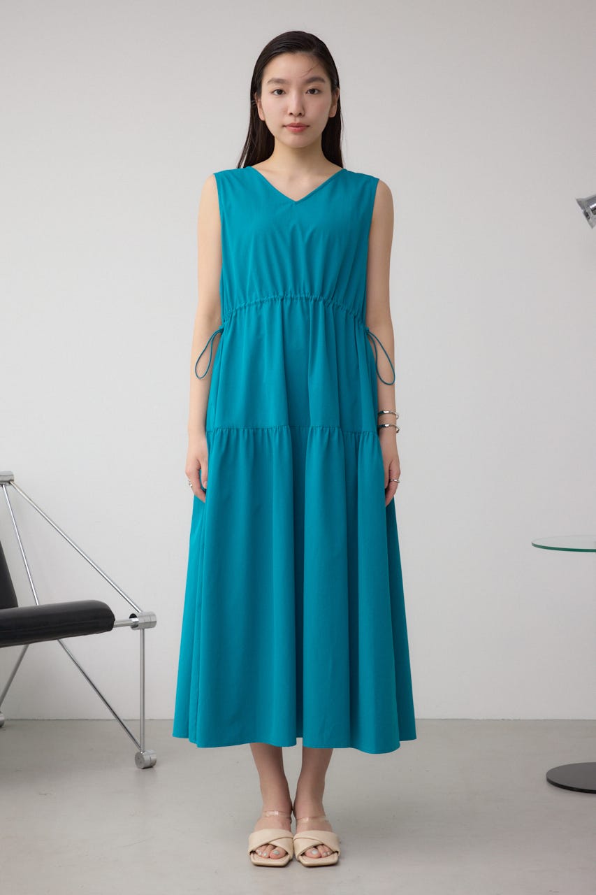 ドロストワンピース AZUL BY MOUSSY | 【堀田茜さん着用アイテム】C/T撥水ティアード