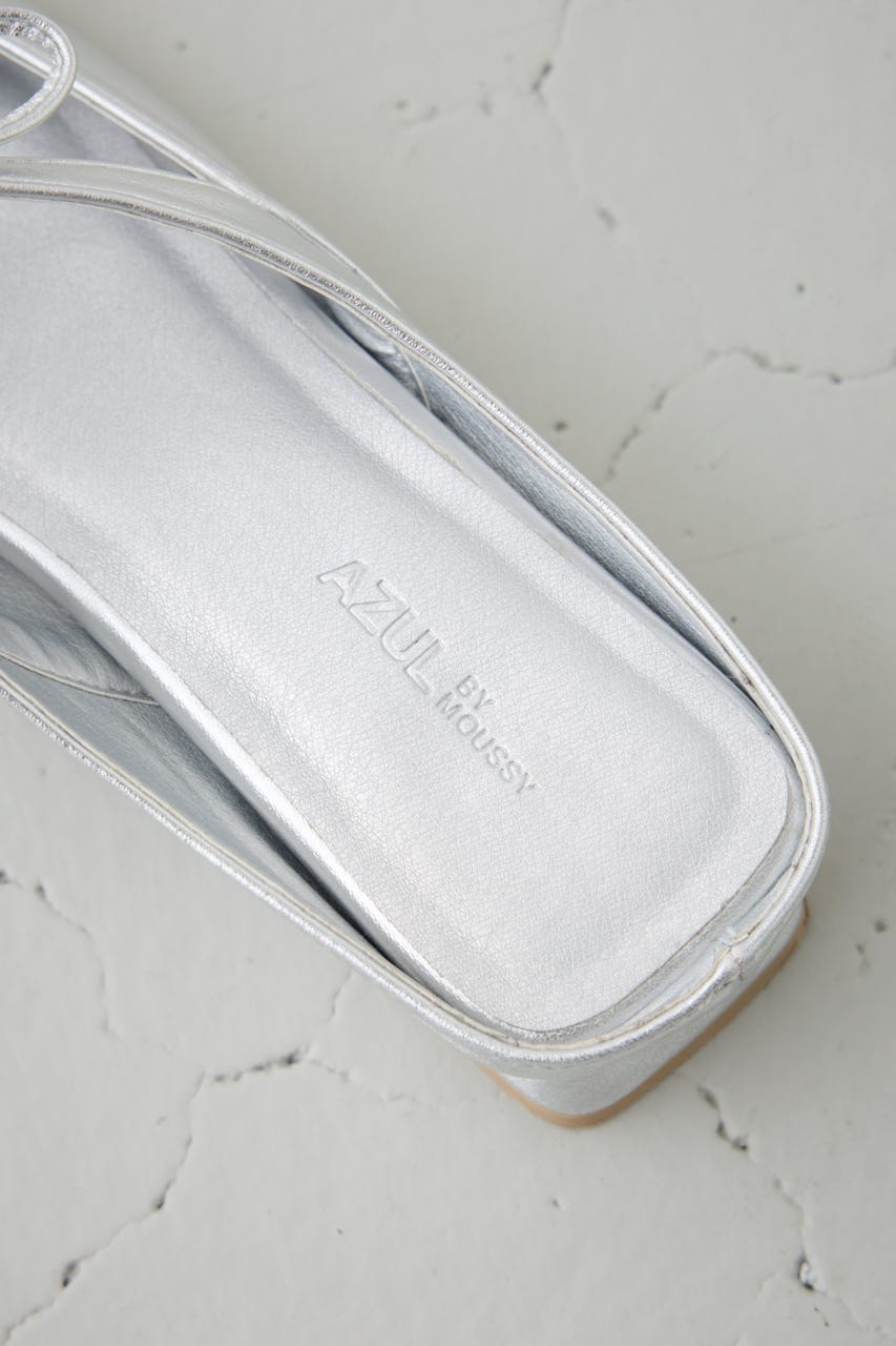 リボンベルトポインテッドパンプス SLV M