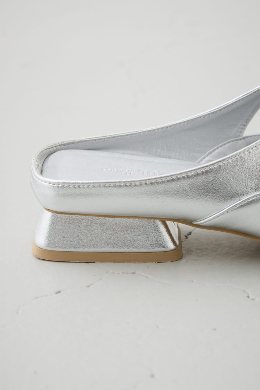 リボンベルトポインテッドパンプス SLV M