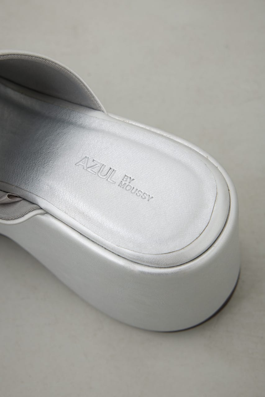 プラットフォームミュールサンダル SLV L
