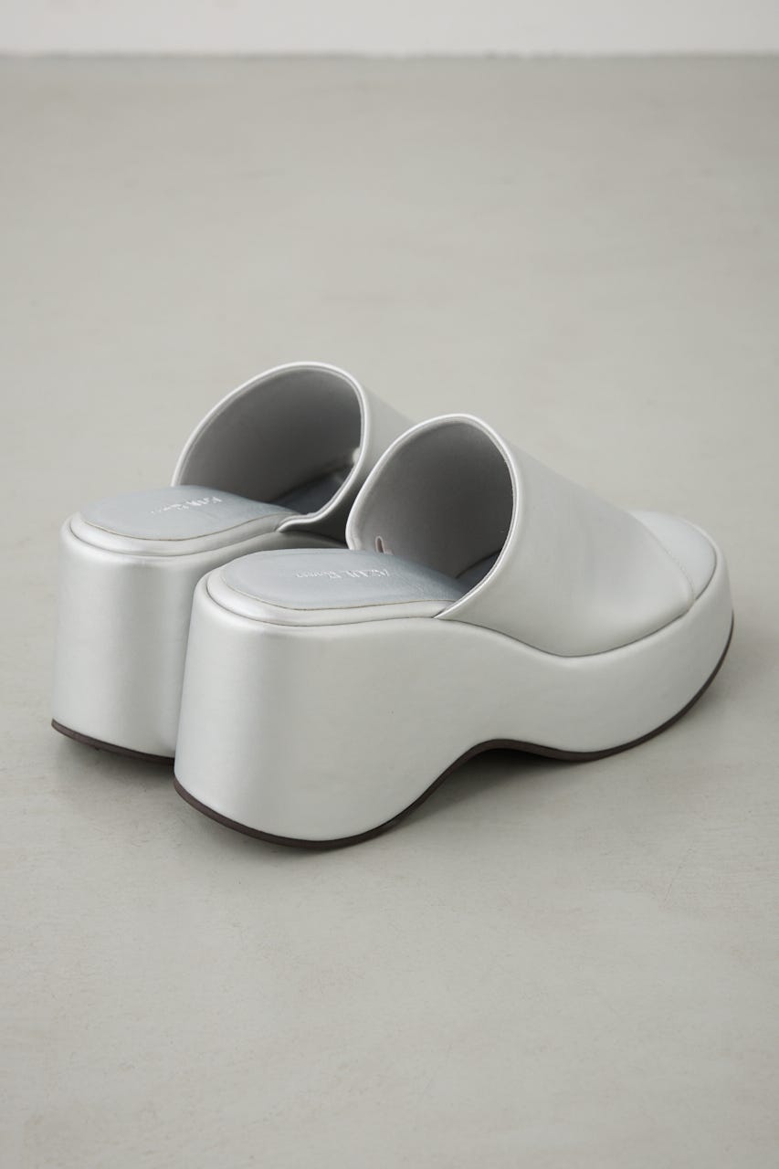 プラットフォームミュールサンダル SLV L