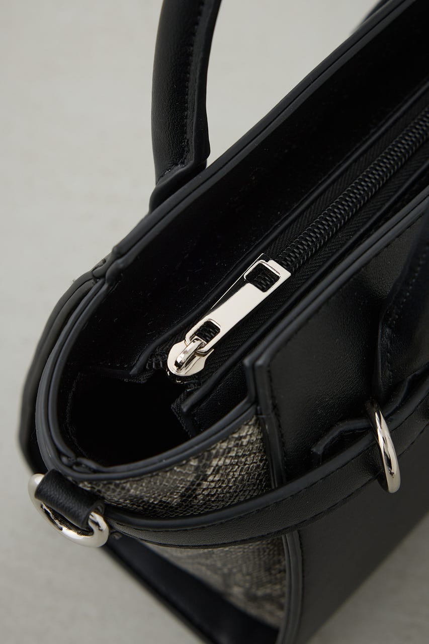 ベルトデザイントラペイズドバッグ BLK FREE