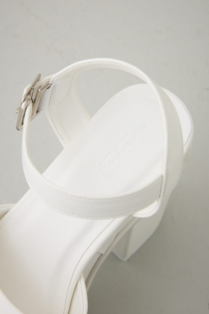 プラットフォームサンダル O/WHT M