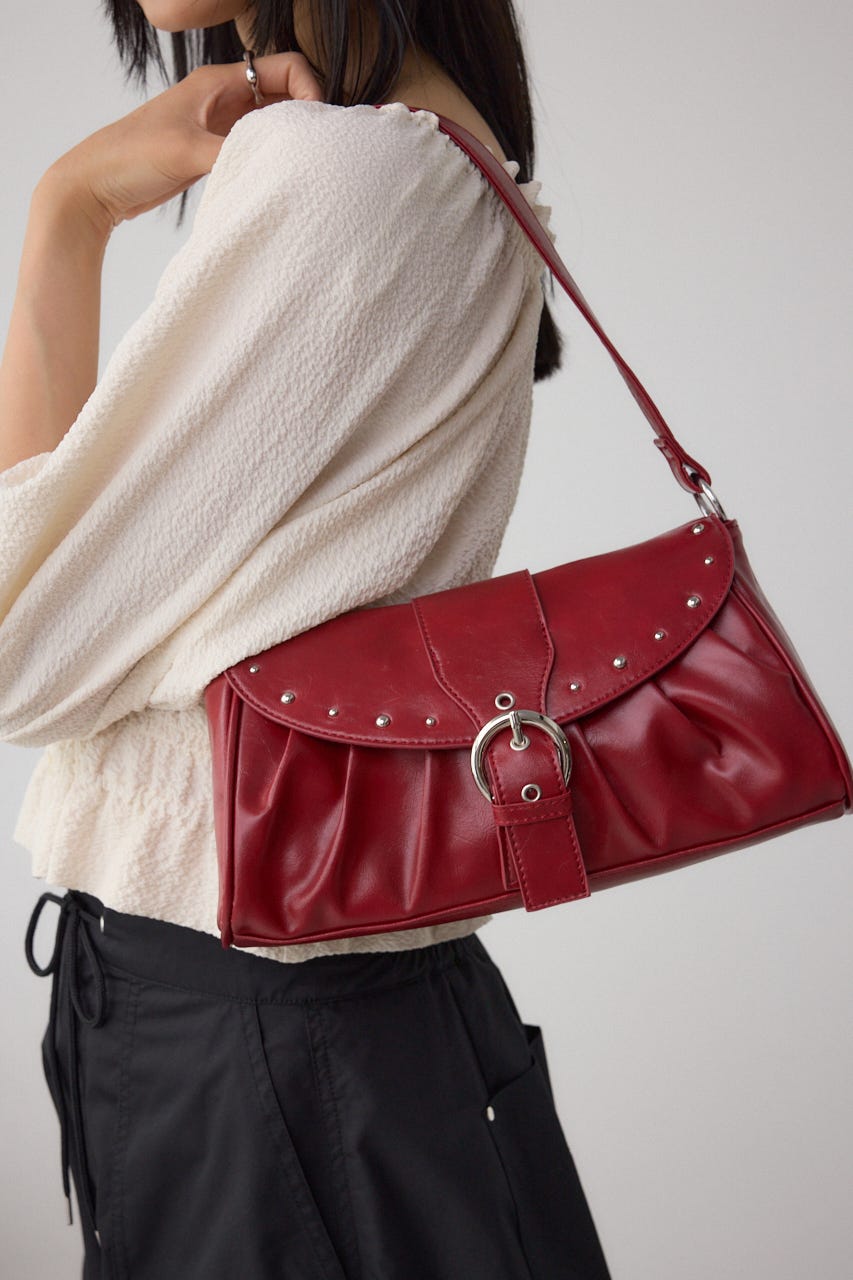 AZUL BY MOUSSY | スタッズフラップギャザーバッグ (すべて