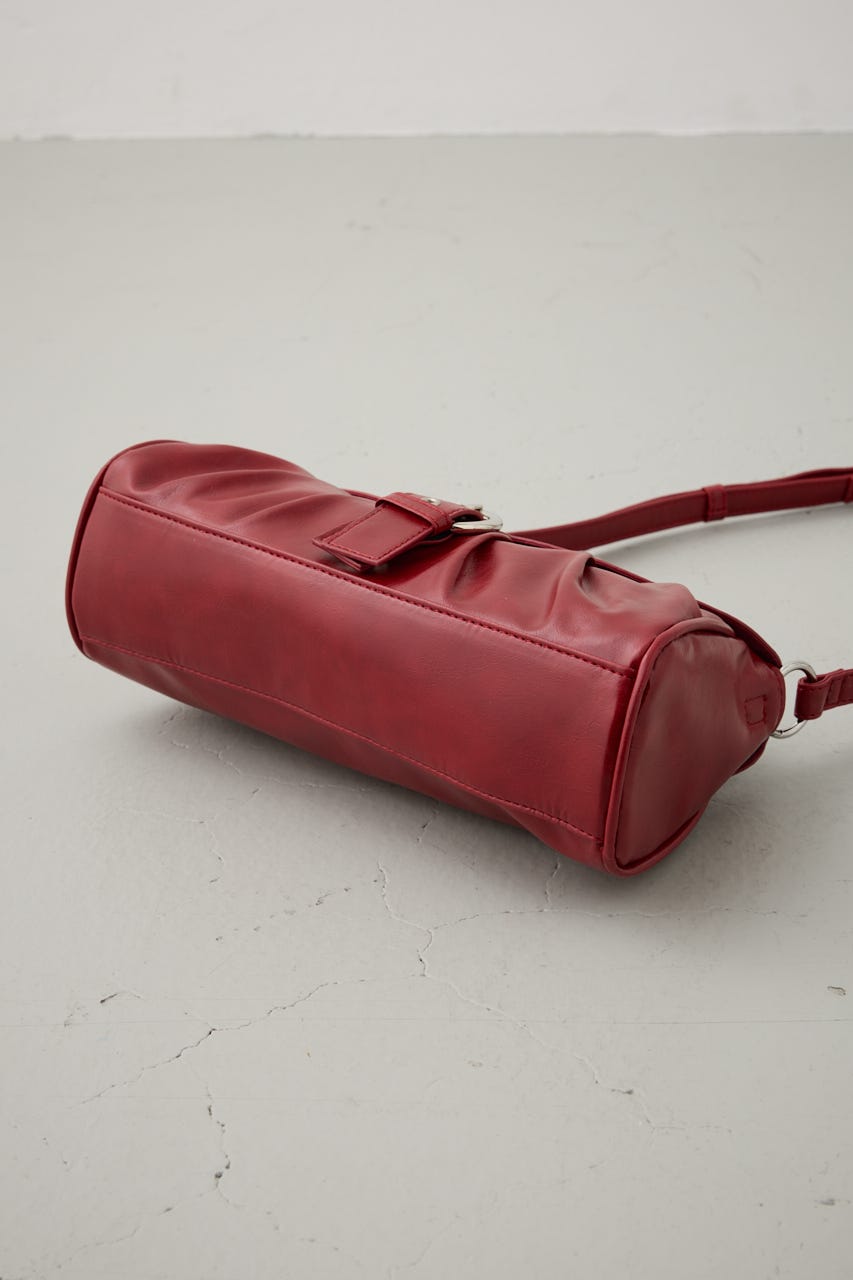 スタッズフラップギャザーバッグ RED FREE