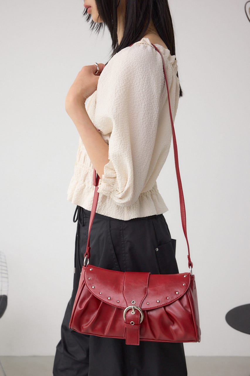 kazu様 AZUL BY MOUSSY | スタッズフラップギャザーバッグ (すべて