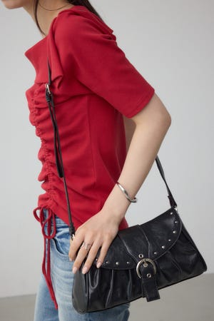 AZUL BY MOUSSY | スタッズフラップギャザーバッグ (すべて