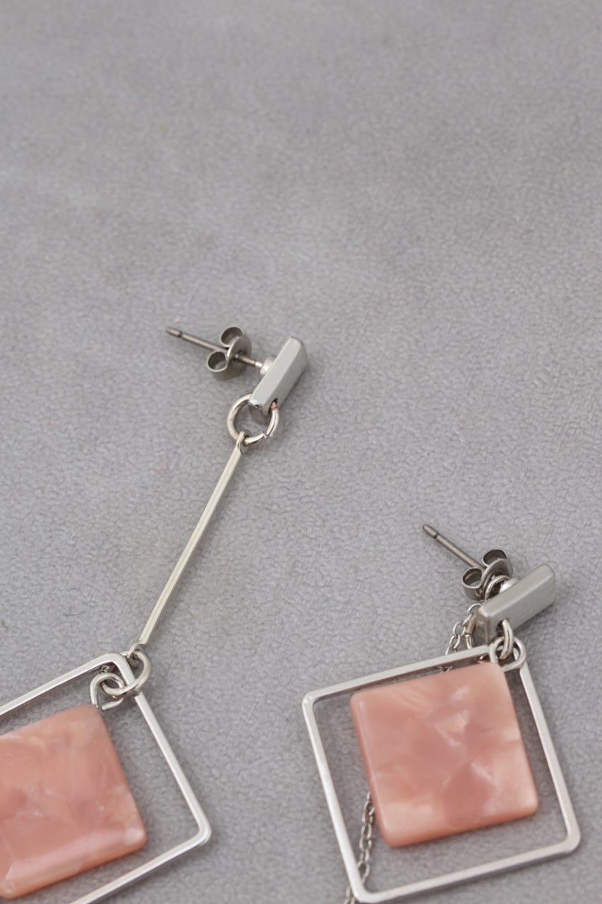 AZUL BY MOUSSY | アクリル×メタルアシンメトリーピアス (ピアス