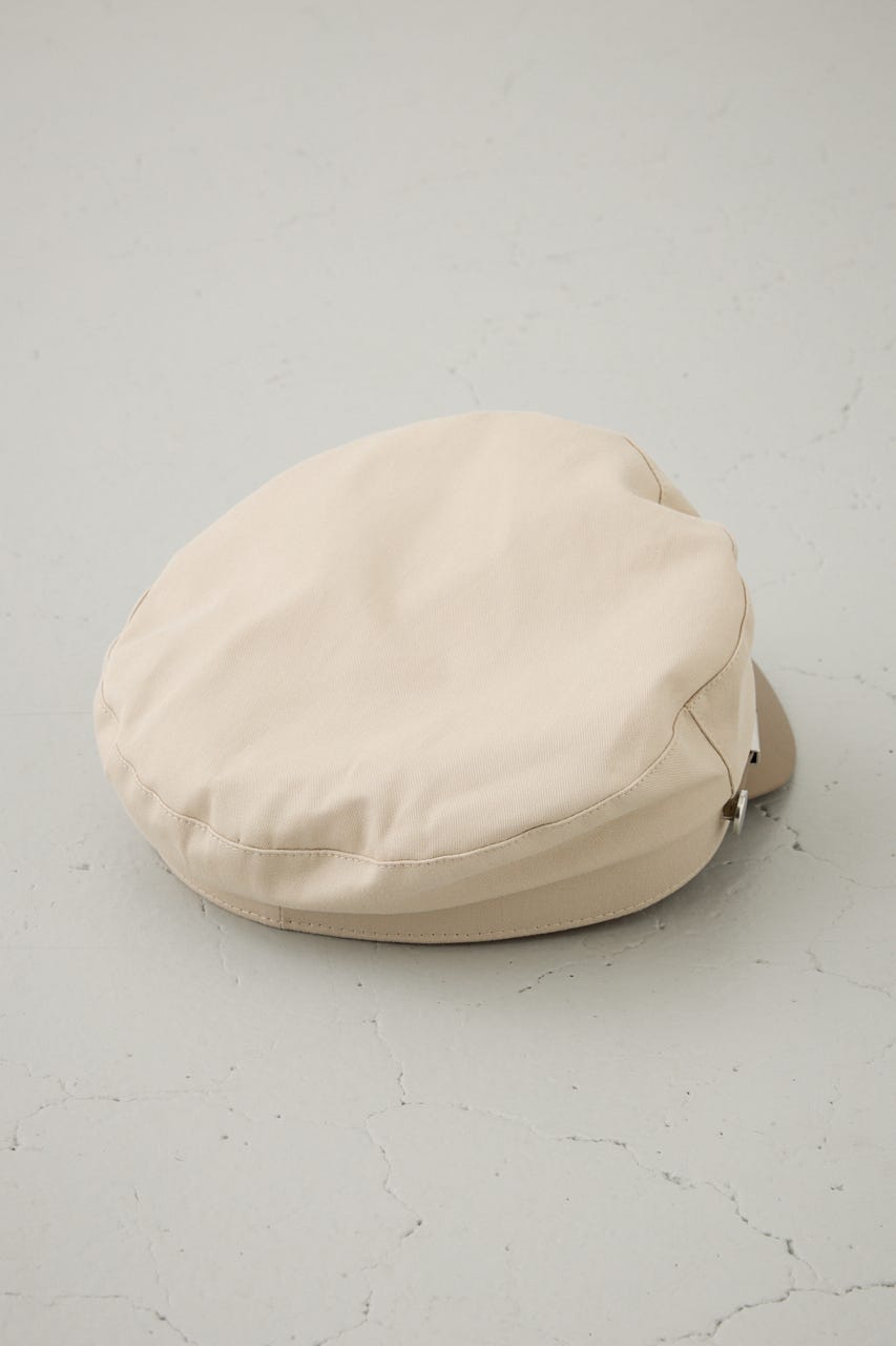 フェイクレザーナローロープツイルキャスケット BEG FREE