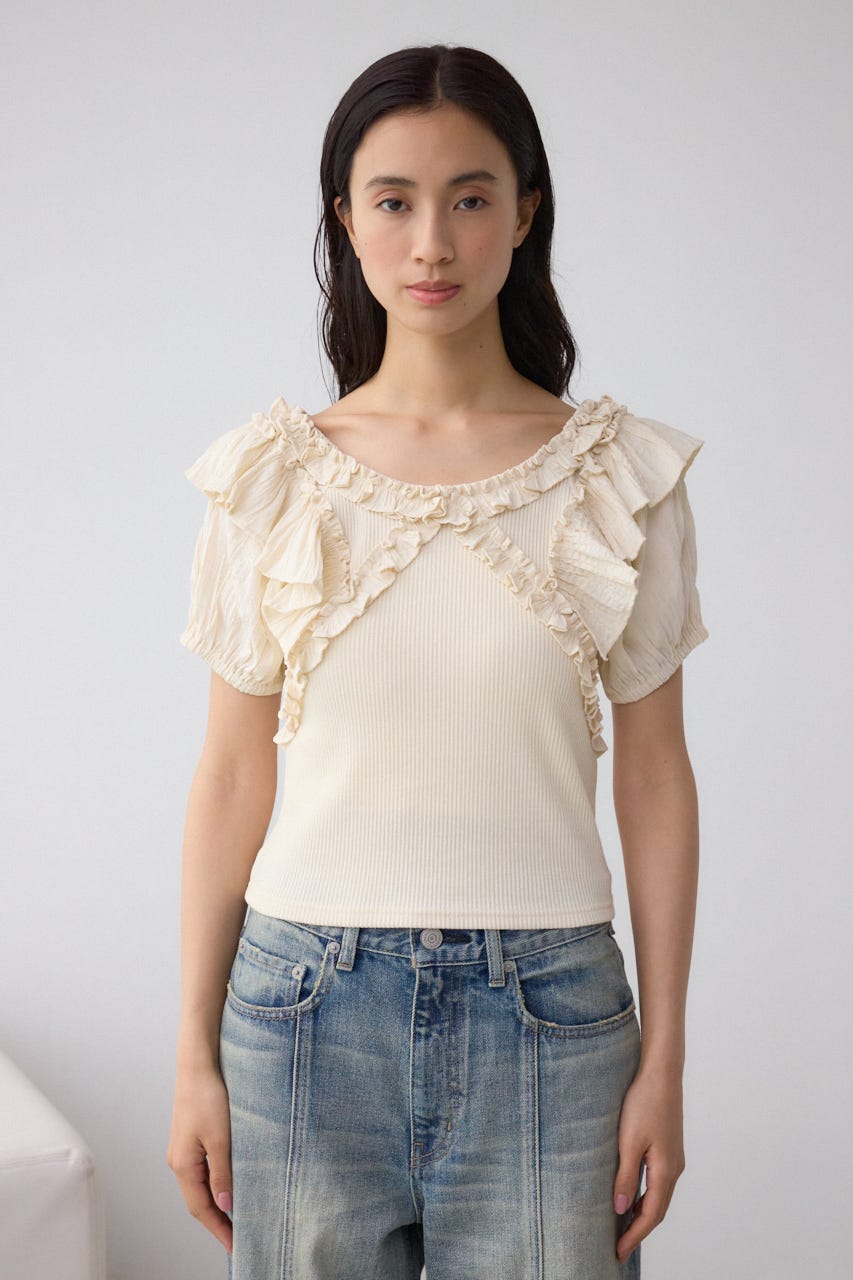 コンビネーション2WAYフリルトップス IVOY FREE