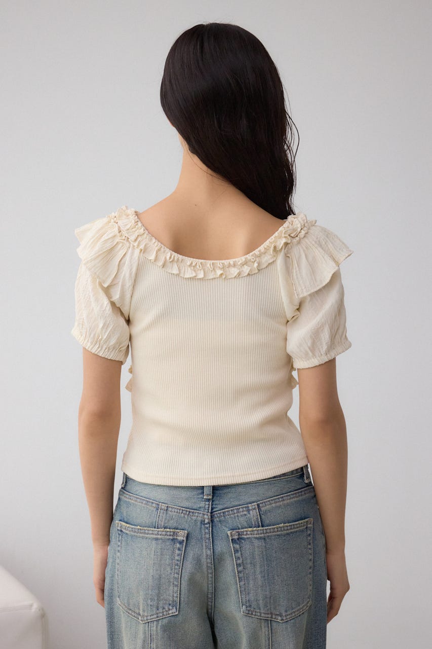 コンビネーション2WAYフリルトップス IVOY FREE