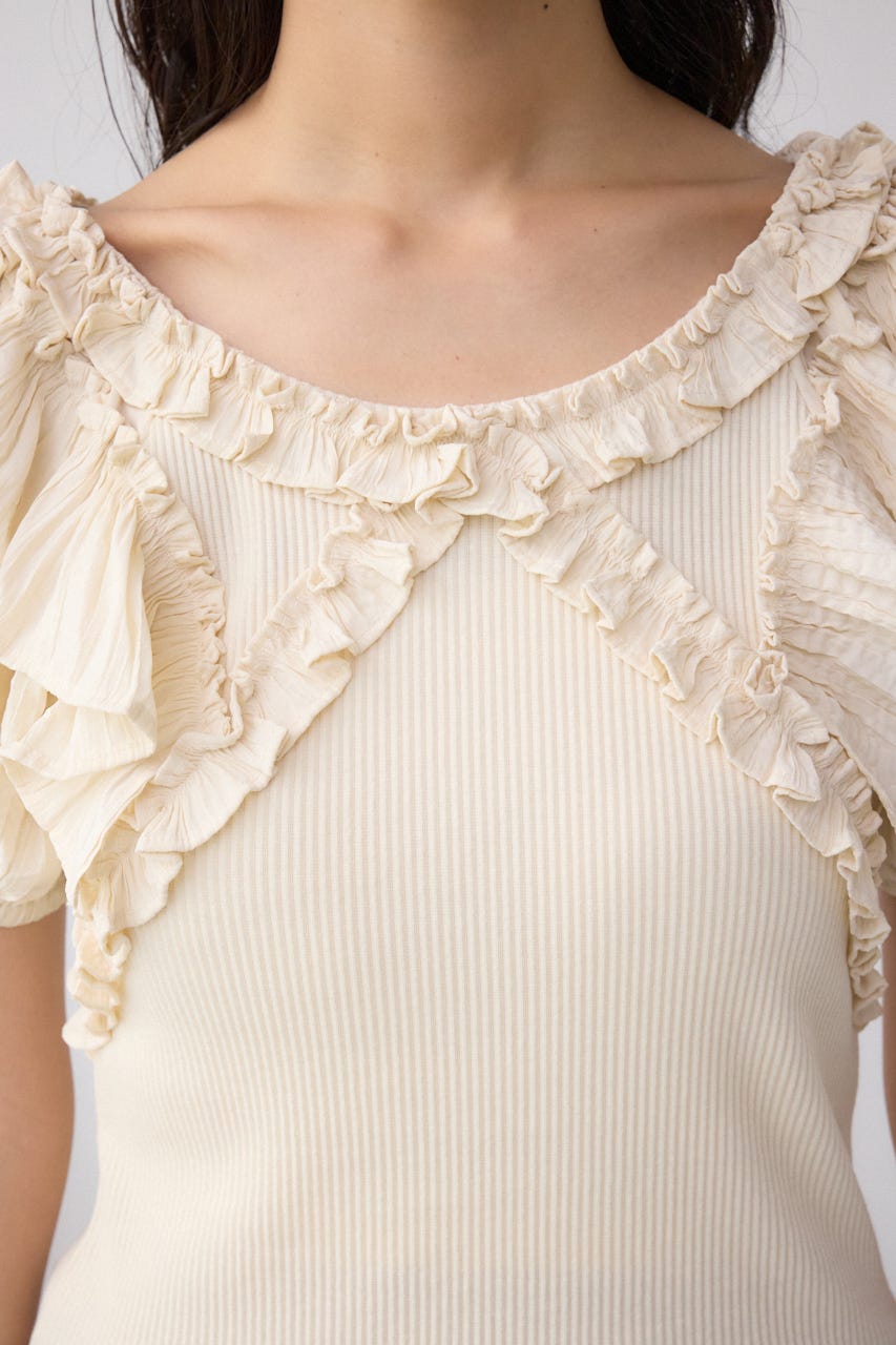 コンビネーション2WAYフリルトップス IVOY FREE