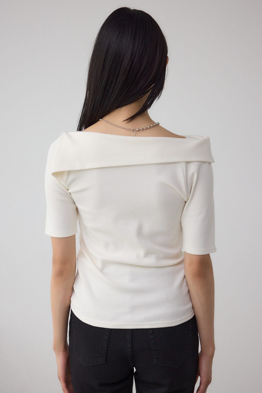 スクエアネックドロストカットトップス IVOY FREE