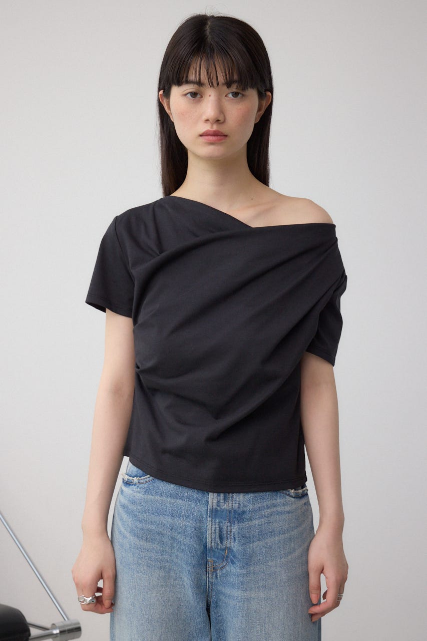 2WAYドレープスムーストップス BLK FREE