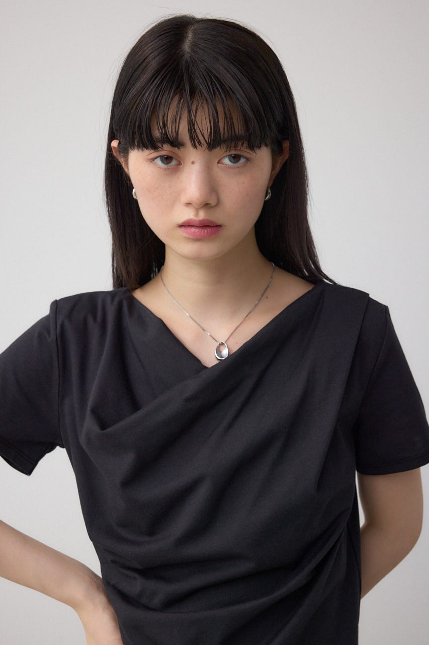 2WAYドレープスムーストップス BLK FREE