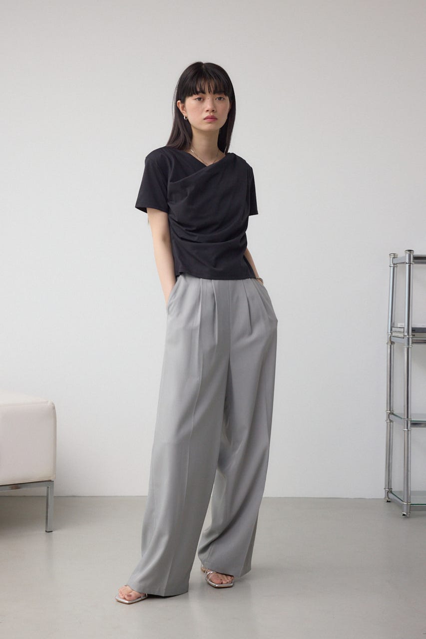 2WAYドレープスムーストップス BLK FREE