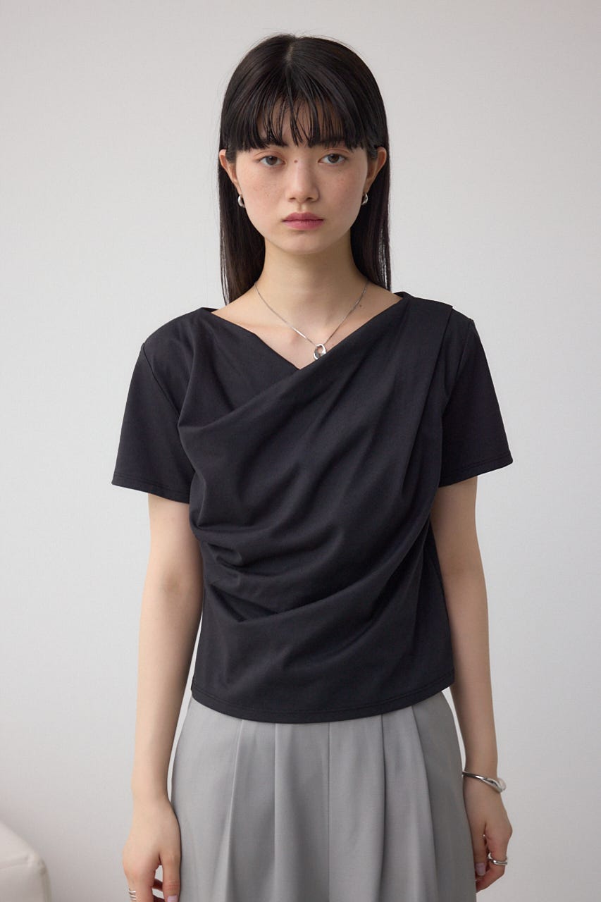 2WAYドレープスムーストップス BLK FREE