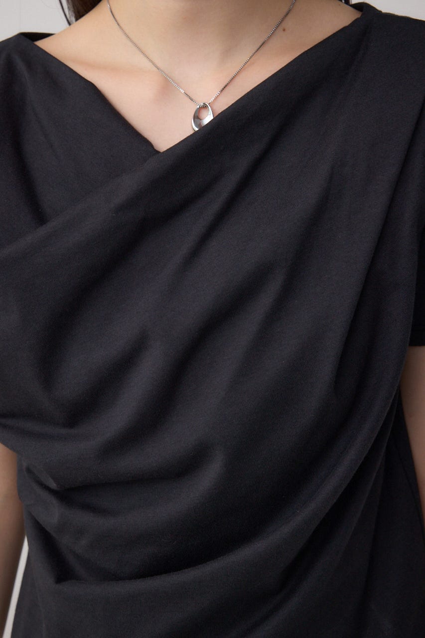 2WAYドレープスムーストップス BLK FREE