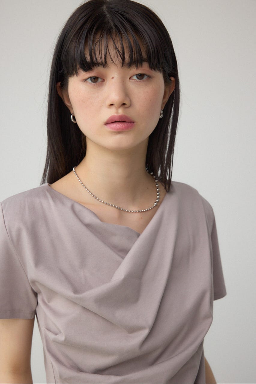 2WAYドレープスムーストップス GREIGE FREE