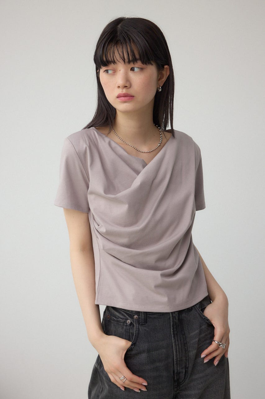 2WAYドレープスムーストップス GREIGE FREE