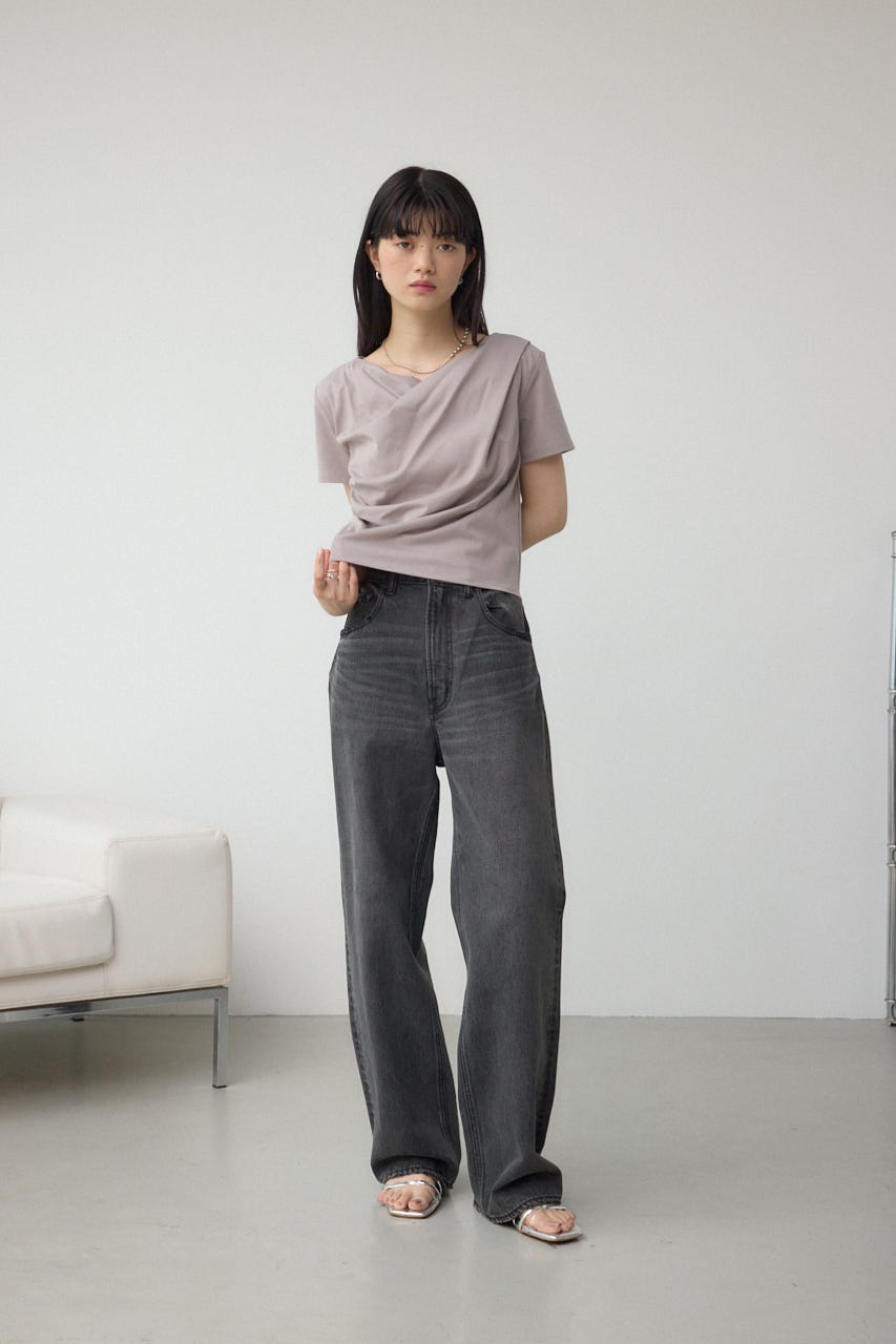 2WAYドレープスムーストップス GREIGE FREE