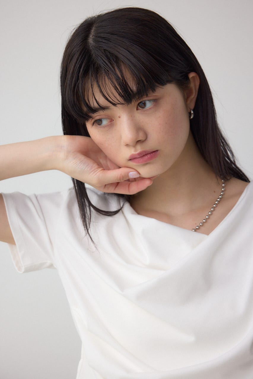 2WAYドレープスムーストップス WHT FREE