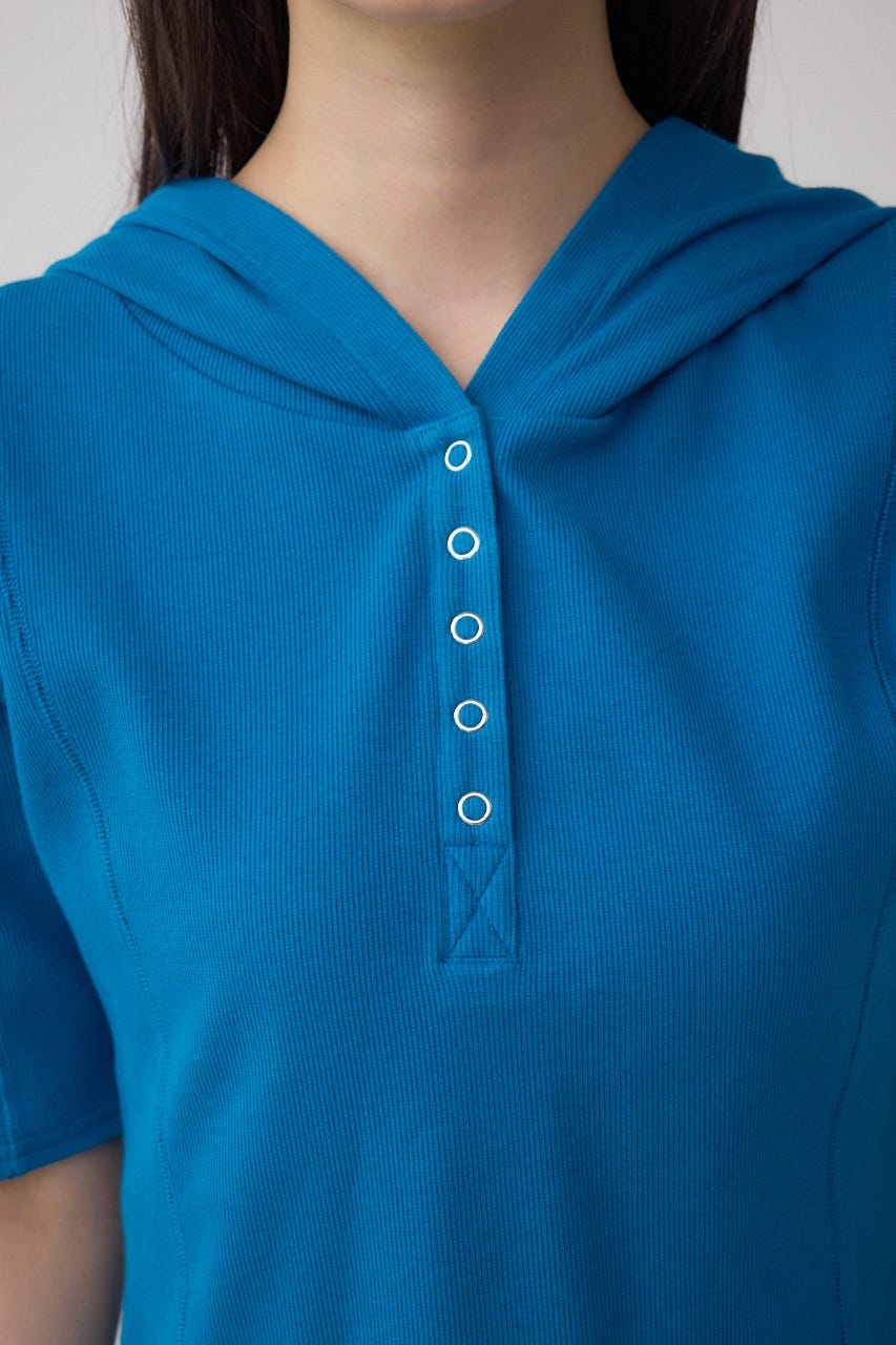 AshleyP!24 様♡専用ページ AZUL BY MOUSSY | ヘンリーネックフーディーリブトップス (T