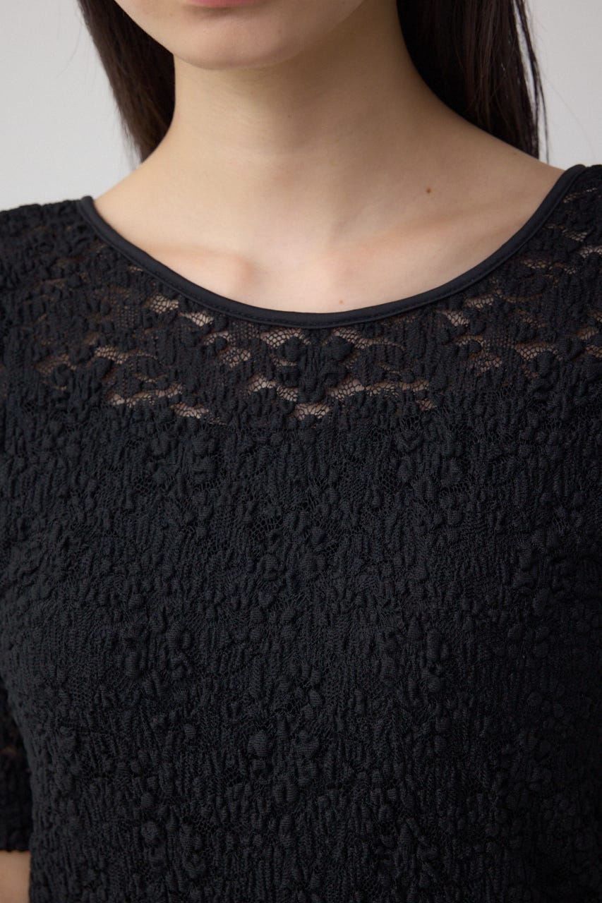 2WAYギャザーレーストップス BLK FREE