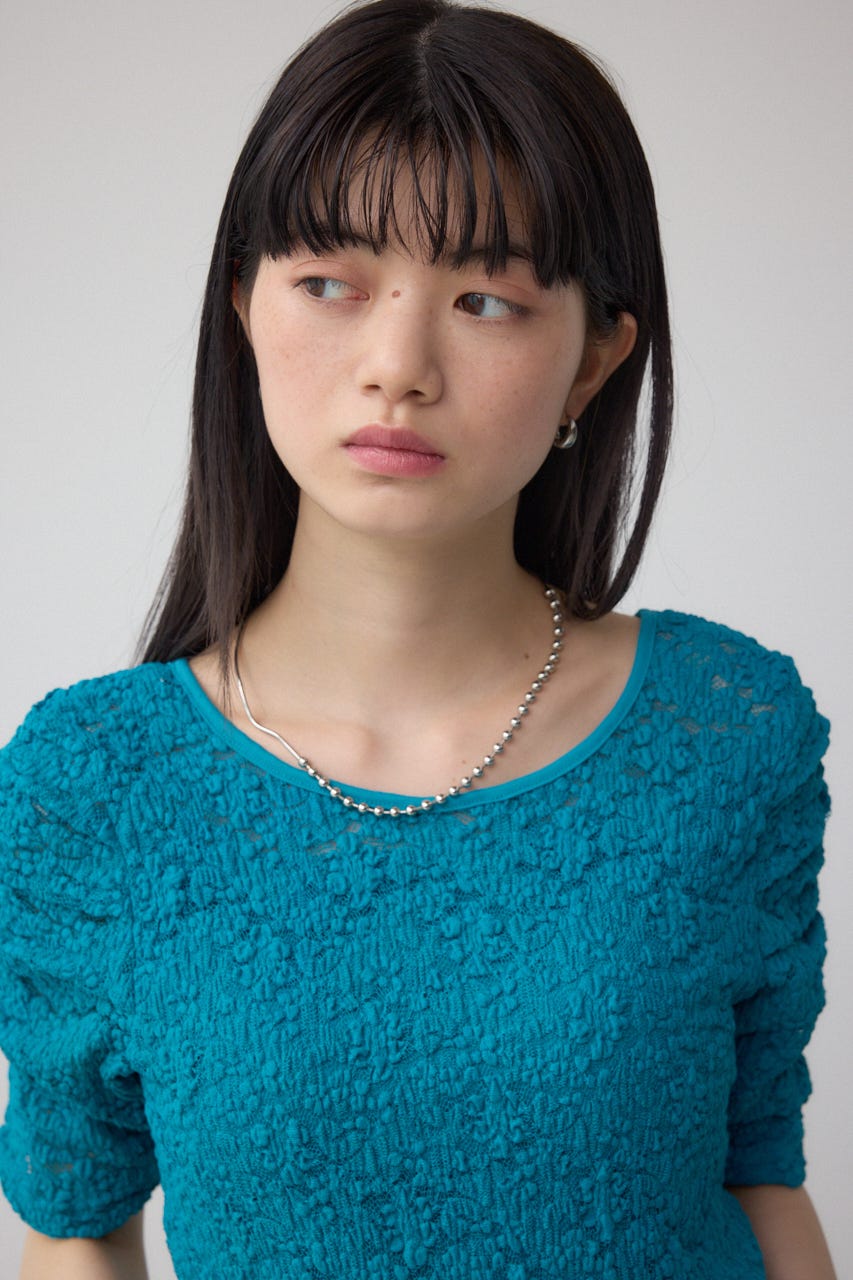 2WAYギャザーレーストップス BLU FREE