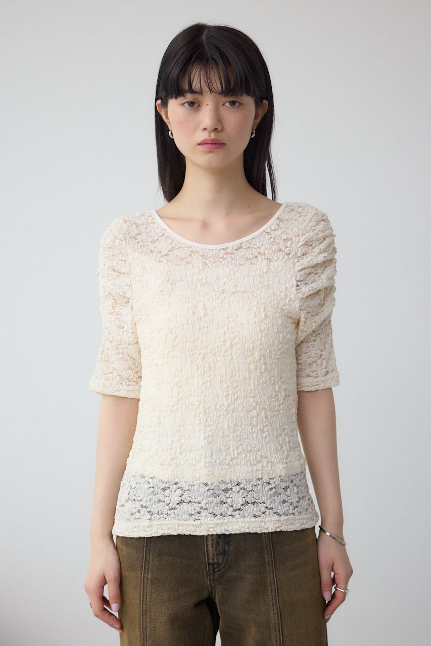 2WAYギャザーレーストップス WHT FREE