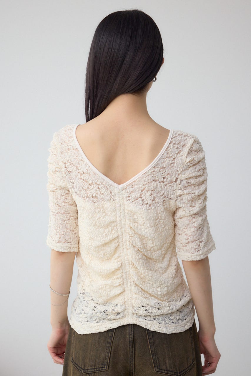 2WAYギャザーレーストップス WHT FREE