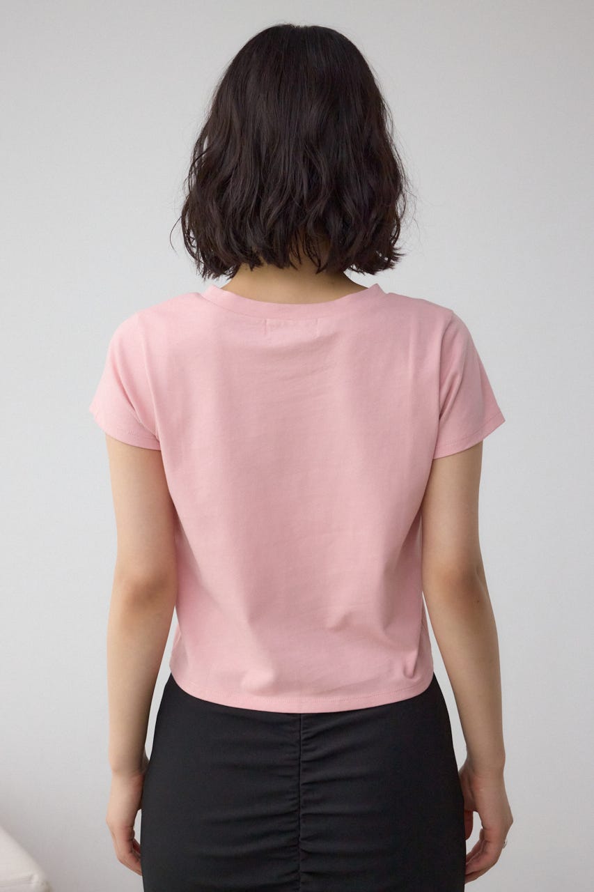 グリッタープリントTシャツ PNK FREE