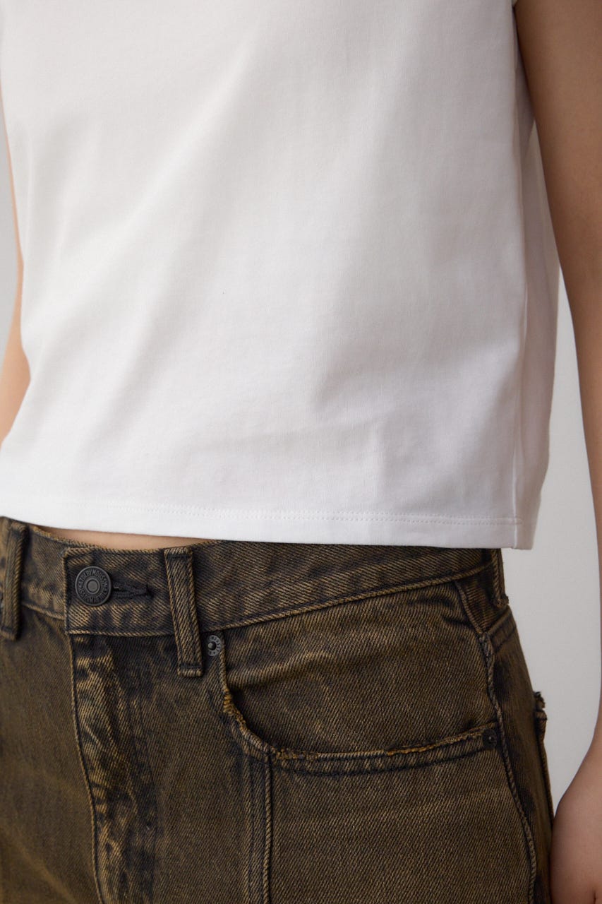 グリッタープリントTシャツ WHT FREE