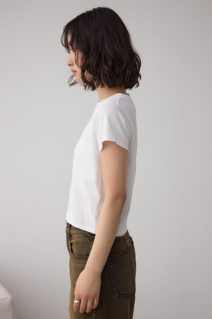 グリッタープリントTシャツ WHT FREE