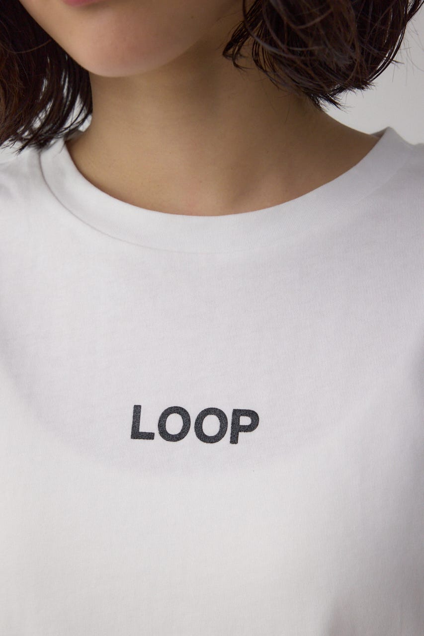 グリッタープリントTシャツ WHT FREE