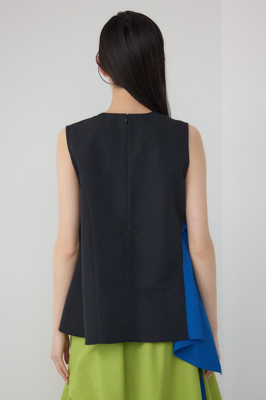 ブラウス シャツ 「PLUS」タックギャザーアシンメトリーブラウス レディース PLUS（AZUL BY MOUSSY） ブラウス シャツ 「PLUS」タック