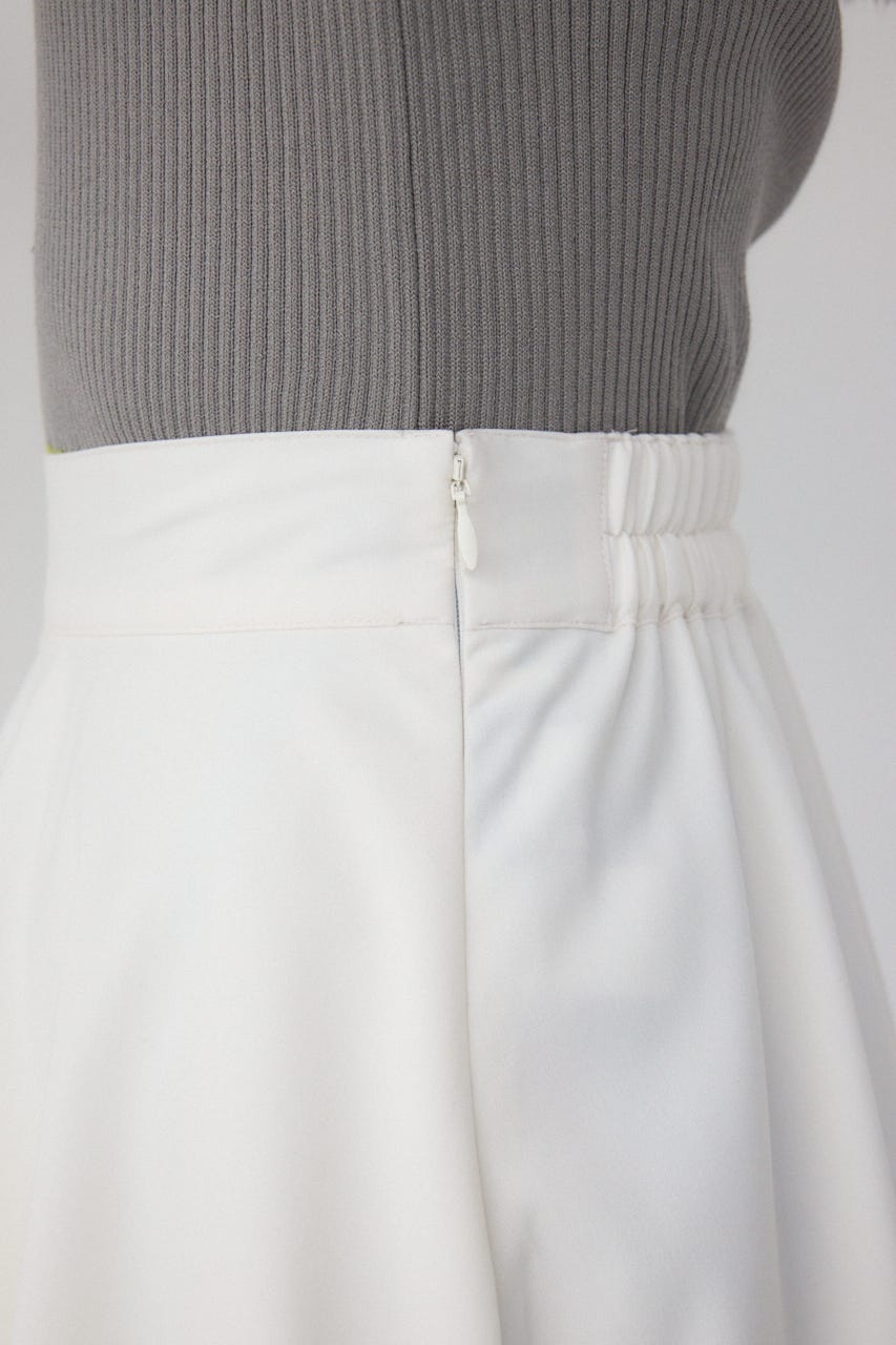 【PLUS】コンビネーションレイヤードスカート WHT S
