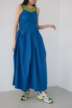 【PLUS】バブルギャザーボリュームワンピース