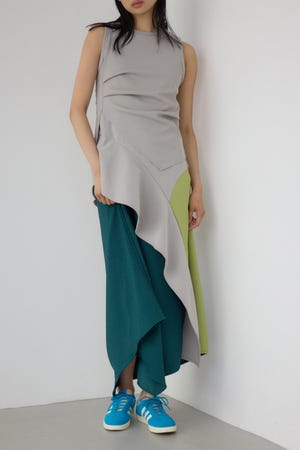 【PLUS】レイヤードイレヘムワンピース