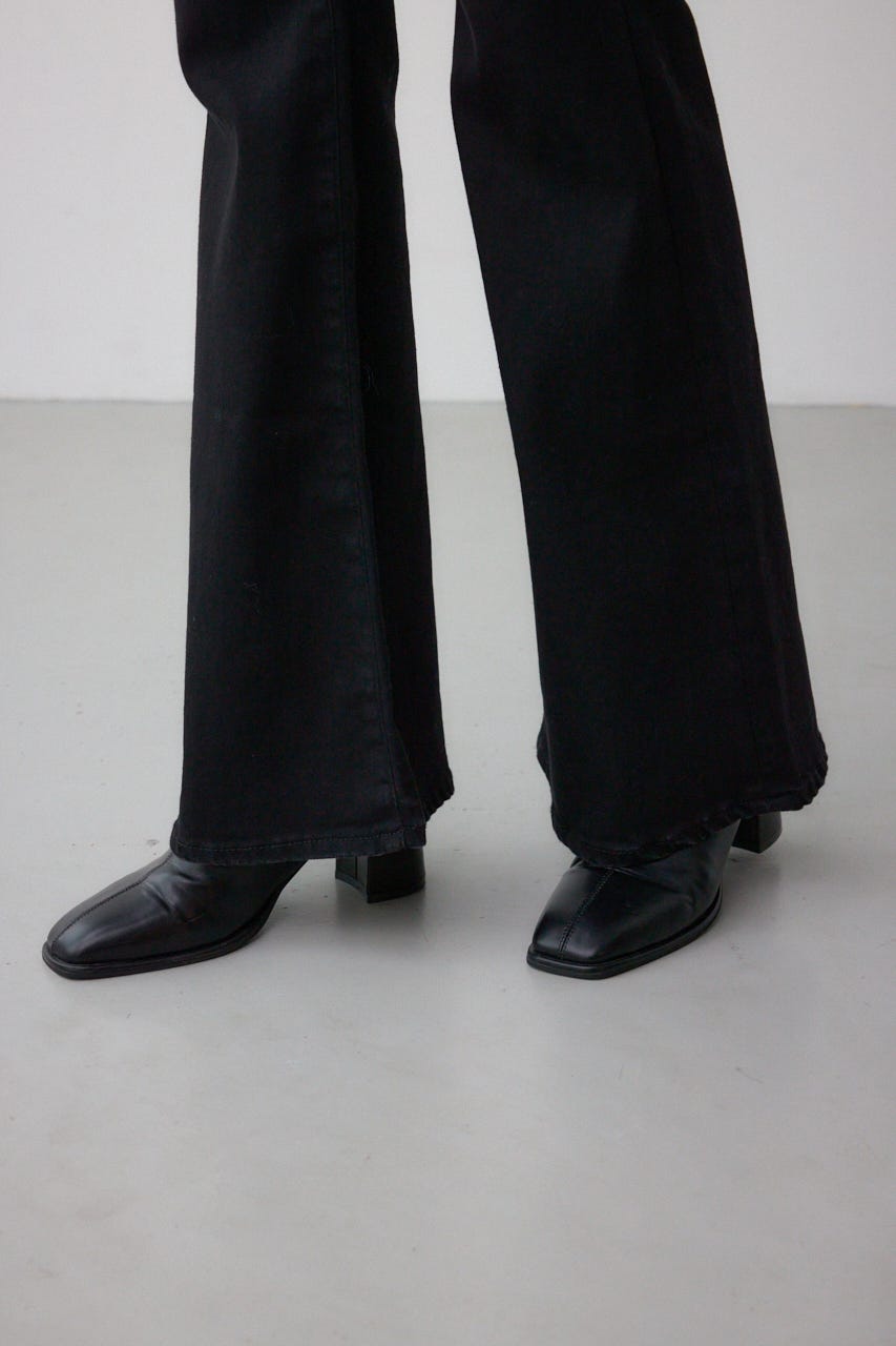 AZUL DENIM フレアデニム BLK S