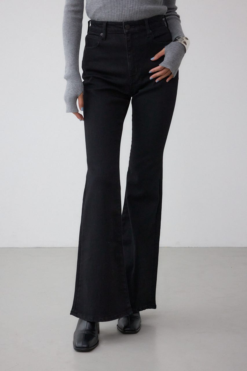 AZUL DENIM フレアデニム BLK S