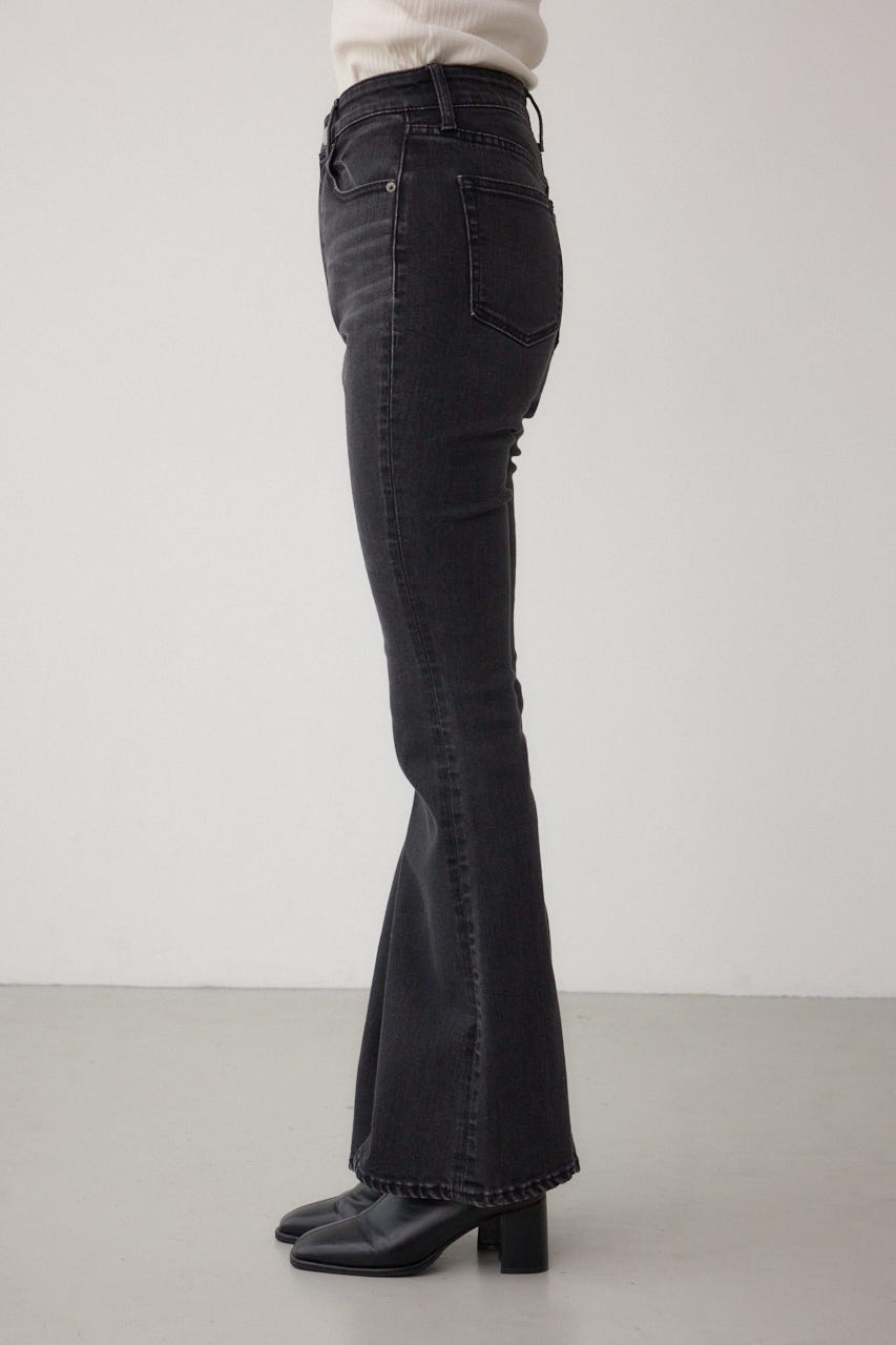 AZUL DENIM フレアデニム L/BLK L
