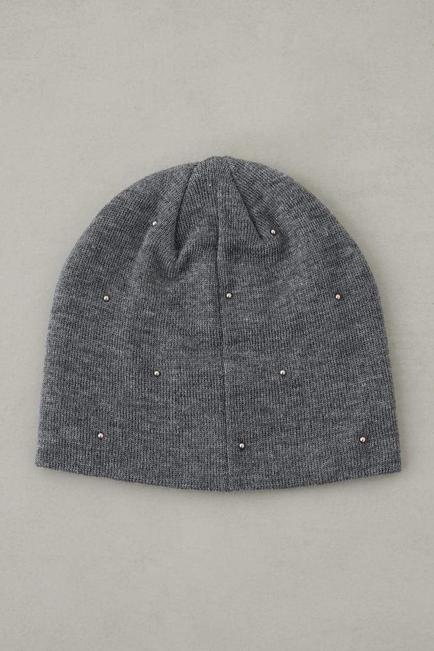 デコラティブリブニットビーニー GRY FREE