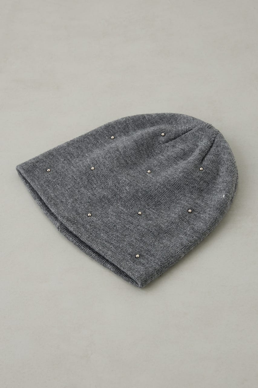 デコラティブリブニットビーニー GRY FREE