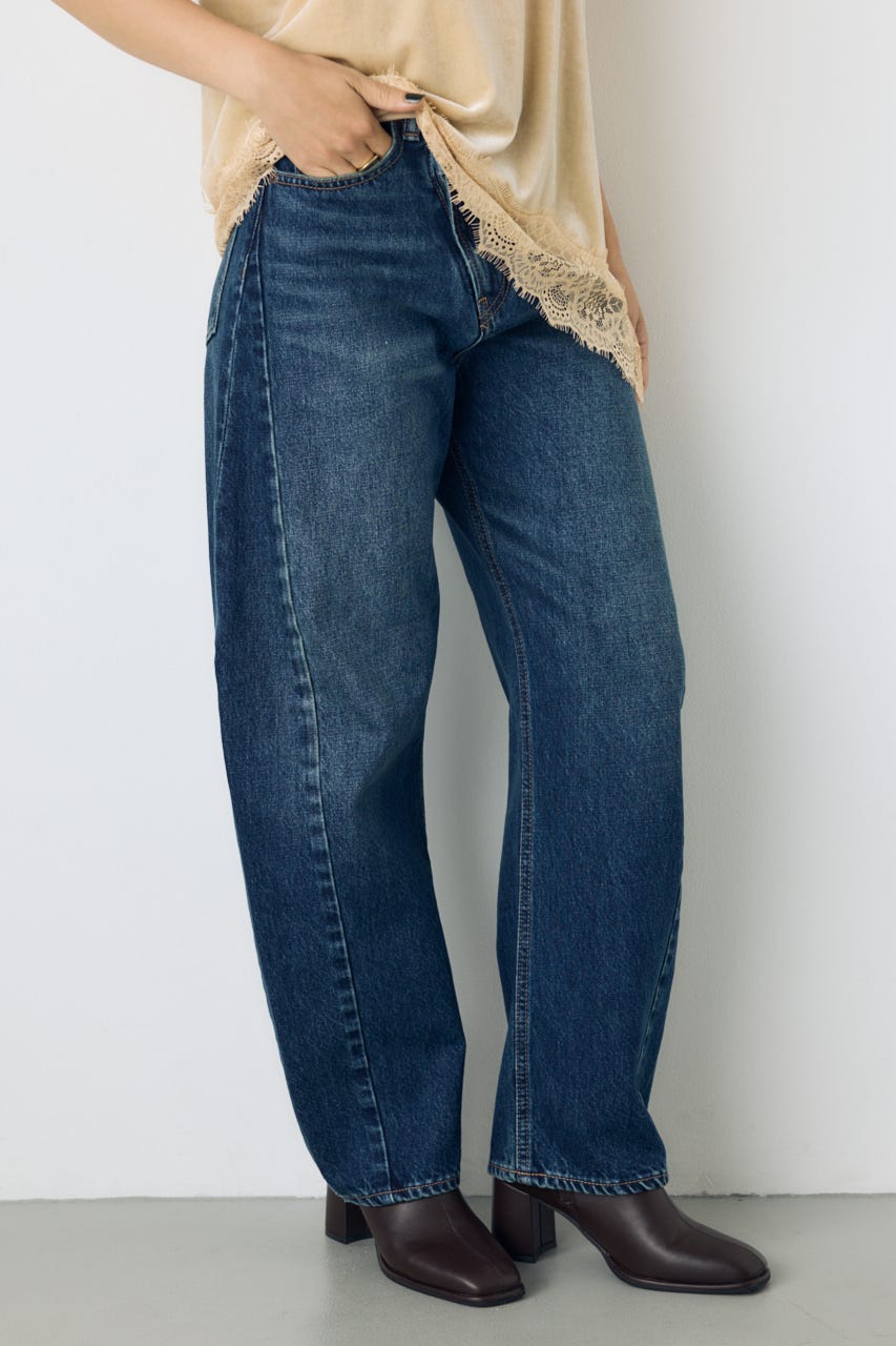 AZUL DENIM クロスベルトバレルデニム
