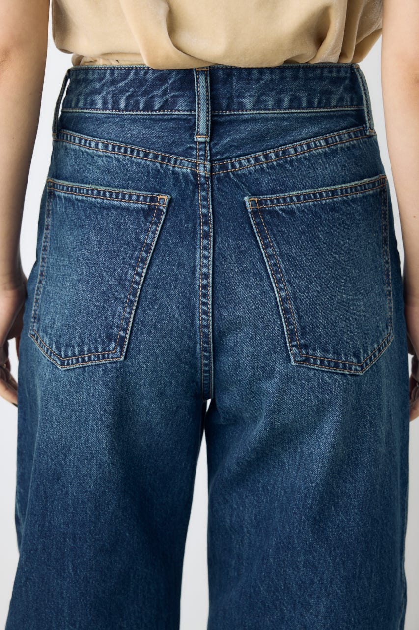 AZUL DENIM クロスベルトバレルデニム D/BLU XS