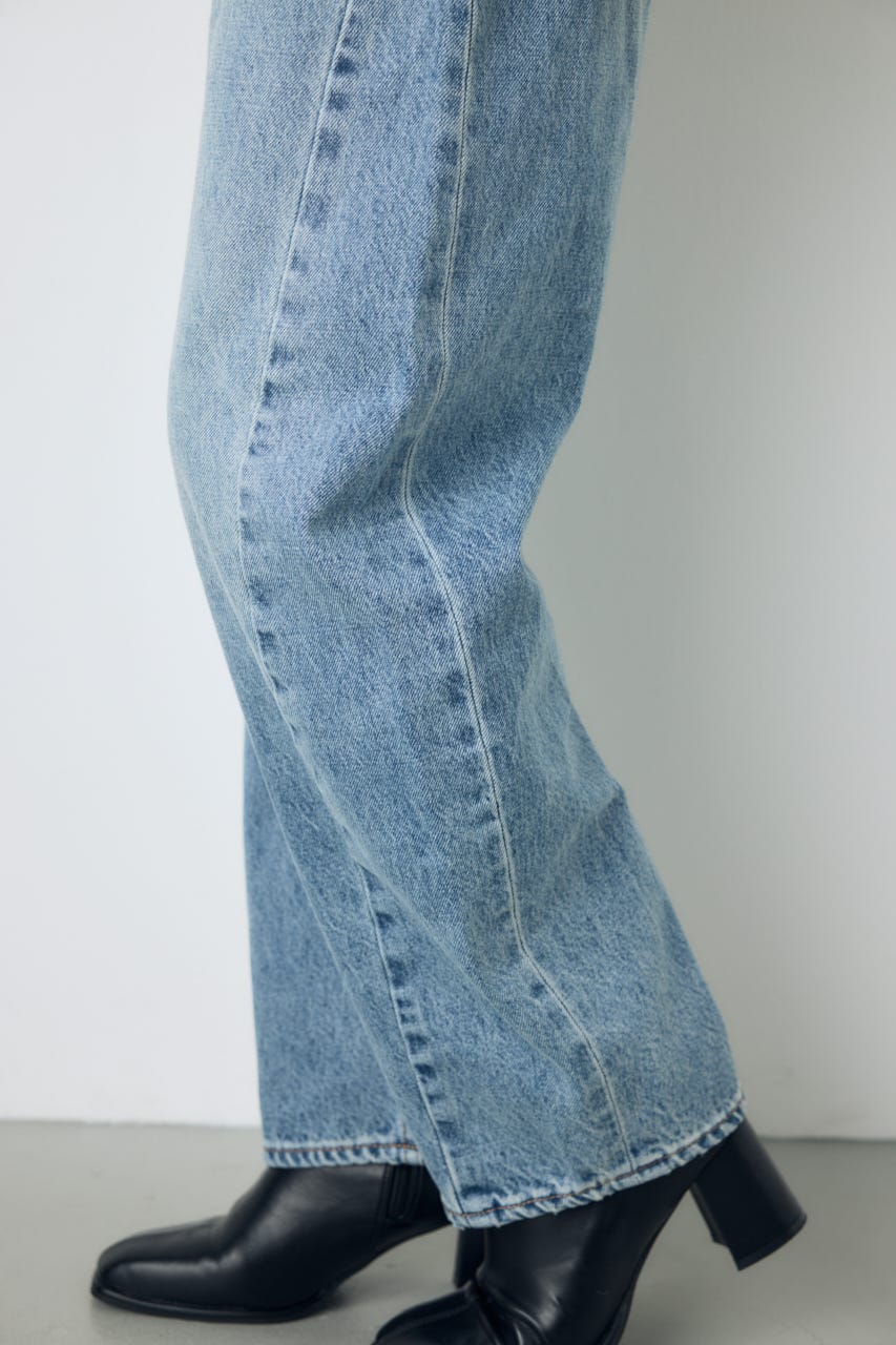 AZUL DENIM クロスベルトバレルデニム L/BLU XS
